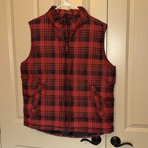 Men’s Plaid Puffer Vest